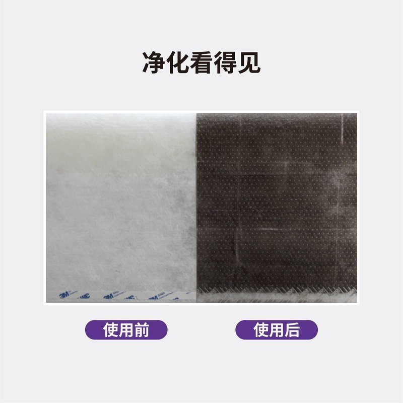 3M 3M 空调过滤网防尘网升级版去除PM2.5吸附灰尘空调配件安装方便 新升级强滤型紫色(3米装3盒)