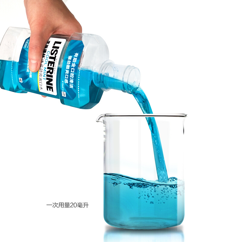 李施德林(LISTERINE)冰蓝劲爽口味漱口水500ml