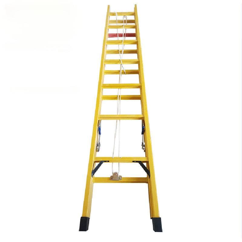 骏二安 电工绝缘梯 玻璃钢人字梯工程梯电力绝缘升降梯升降伸缩梯子 升降梯6米图片