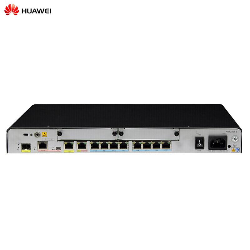 华为(HUAWEI) AR1220F-S 企业级路由器 双WAN口千兆 8口百兆安全路由