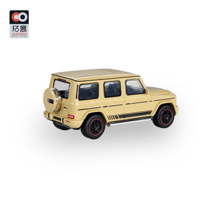 拓意164合金模型玩具奔驰g63奔驰大g仿真suv越野车玩具小汽车沙黄色不