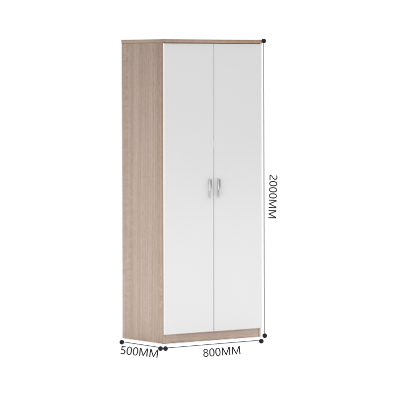 臻远 ZY-GYJJ18 公寓套房家具 宿舍家具双门衣柜衣物收纳柜高清大图