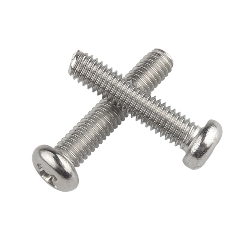 新凯益 304不锈钢圆头十字螺丝 4*10[50只] 包高清大图