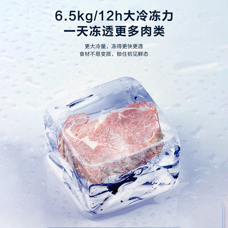 海尔(Haier)卧式冰柜216升冷柜 冷藏冷冻 双温储鲜格局 小巧不占地 家用商用两用冰箱 FCD-216LHSD高清大图