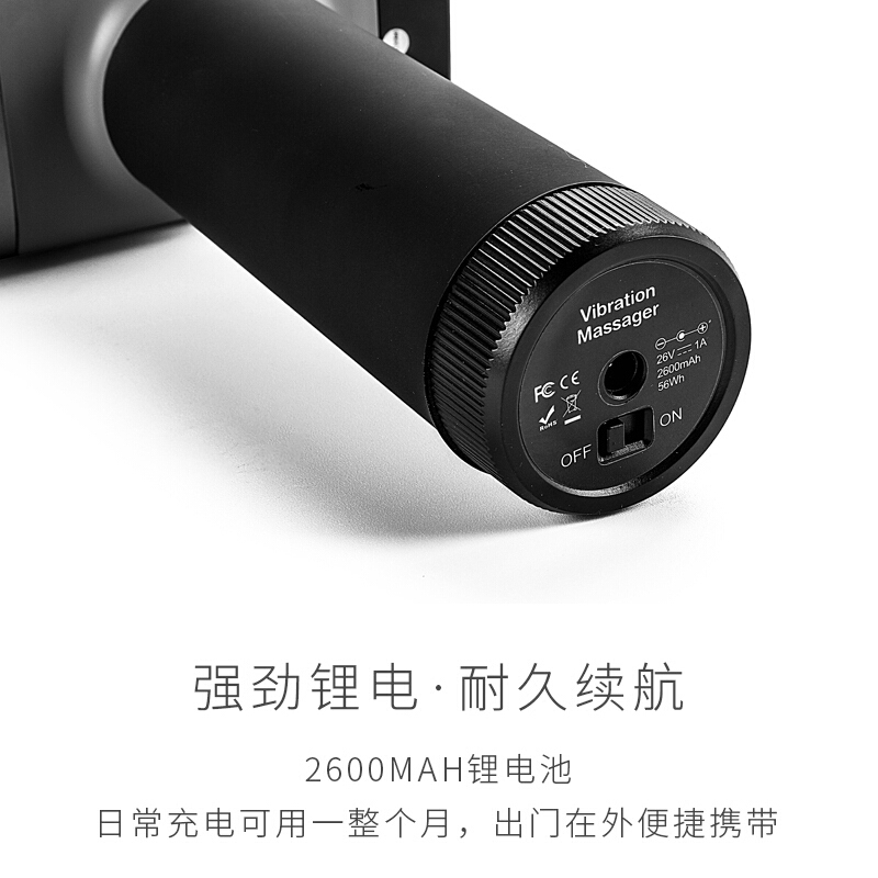 按摩枪肌肉按摩器棒敲打经络腿部深层震动电动筋膜枪 LS1300 单只装