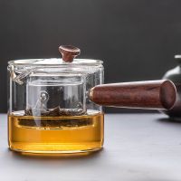 加厚耐热耐高温明火玻璃茶壶煮茶壶家用办公花茶壶功夫茶具套装 单壶一个 450米雅黄壶