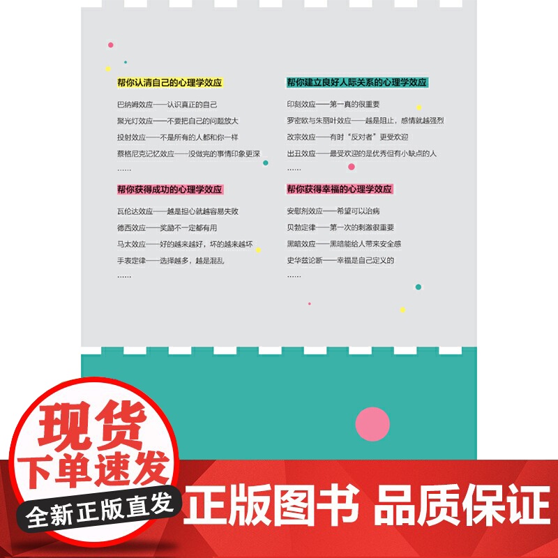 心理学入门:妙趣横生的50个心理学效应 心理学心灵疗愈书籍 西苑出版社 正版书籍高清大图