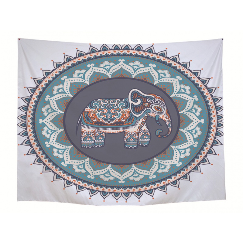 美帮汇印度曼陀罗背景布挂布 酒吧餐厅民族风拍照背景乡村风情挂毯高清大图