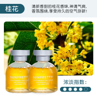桂花车载香薰汽车香水男士女饰品摆件车内除异味车上香氛 桂花2瓶装