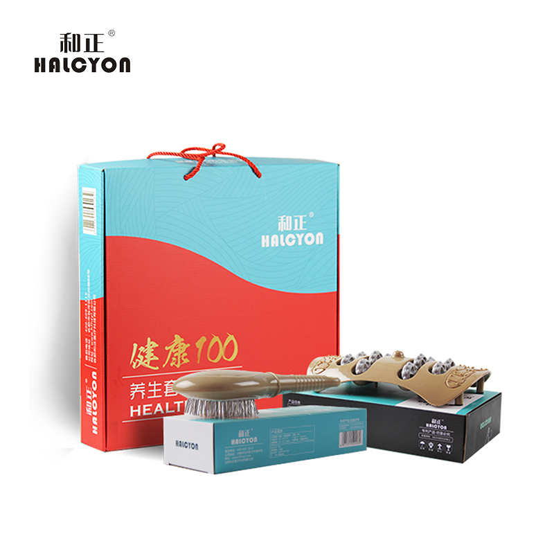 和正(HEZHENG) 按摩套装(气囊按摩梳普通款HZ-HCS(1)+足底按摩器HZ-ZDA-1)高清大图