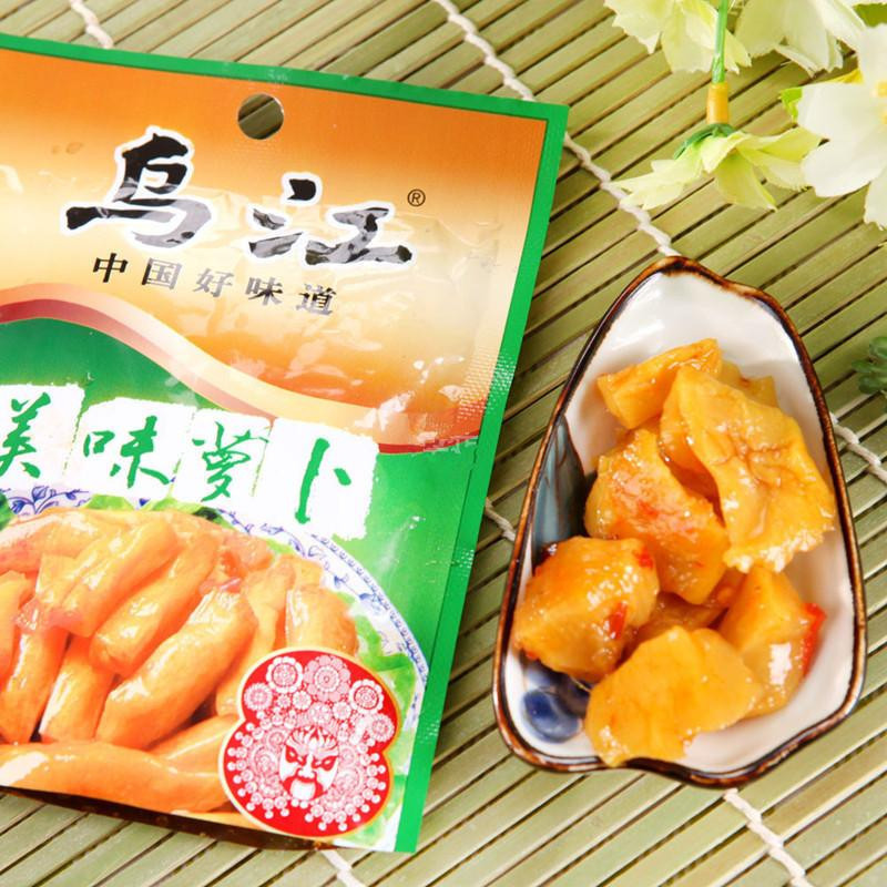 乌江美味萝卜60g袋装 精选萝卜口口香脆 榨菜酱菜下饭菜 面条包子泡面稀饭好搭档 佐餐良品