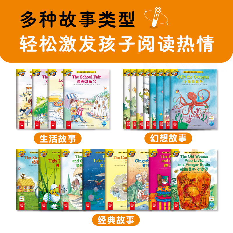 [正版]培生儿童英语分级阅读Level 3 20册点读版小学英语启蒙分级阅读绘本少儿幼儿英文学习附赠40高清大图