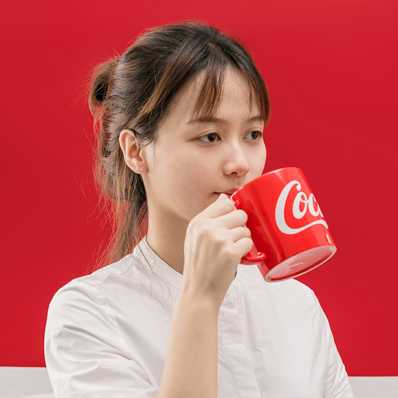 名创优品(miniso) 可口可乐联名款茶具马克杯 440mL