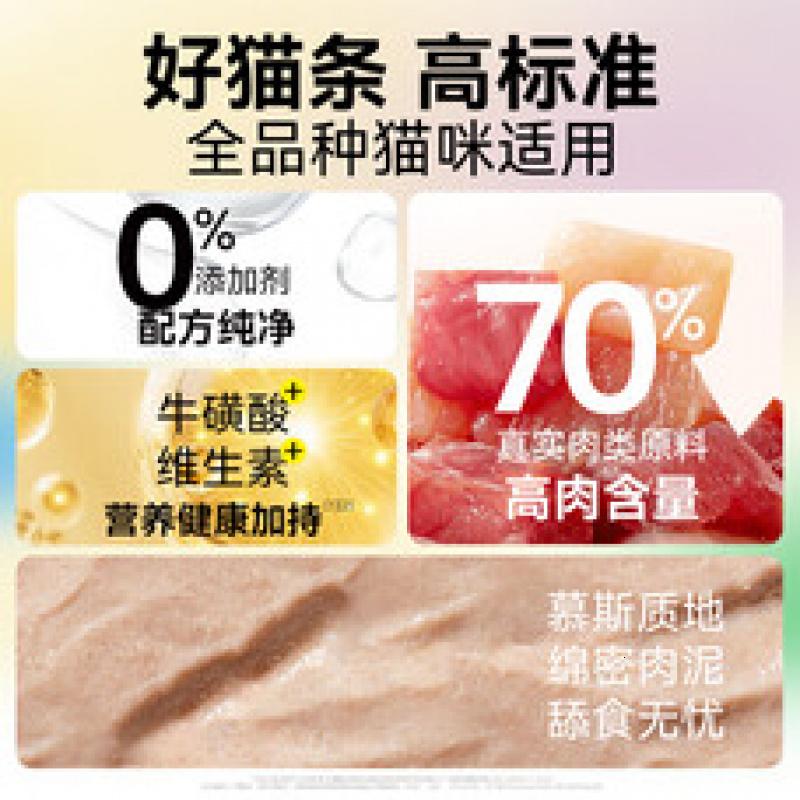 小胖爪(upaw)猫零食猫条剂高肉含量4种口味15g*5支成猫幼猫咪零食湿粮 [鸡肉味]15g*5袋高清大图