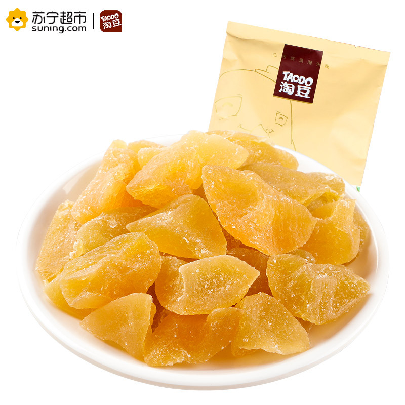 淘豆白桃果干108g白桃干水果蜜饯果干果脯休闲办公室零食