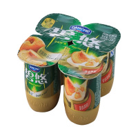 达能碧悠醇品时刻黄桃果粒发酵乳125克x4