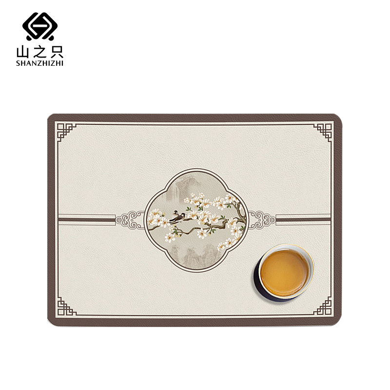 山之只 中式复古餐垫防水防油垫 30*45cm 张