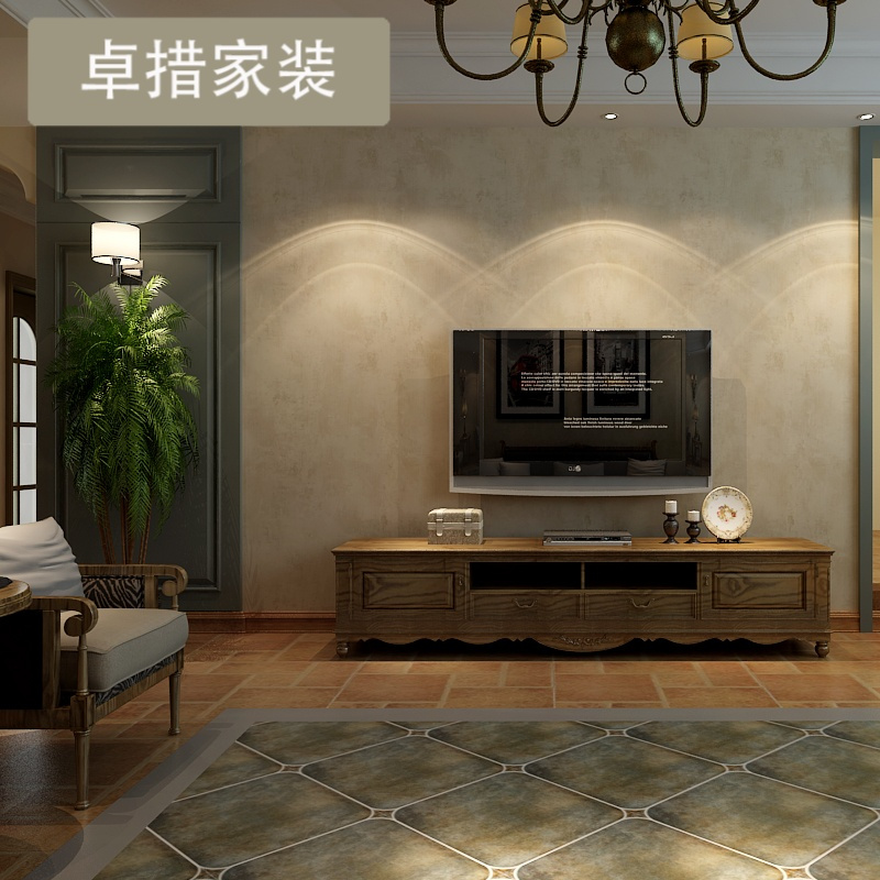 经典复古作旧纯色壁纸 做旧素色满铺墙纸 客厅书房满铺AB款 U922壹德壹