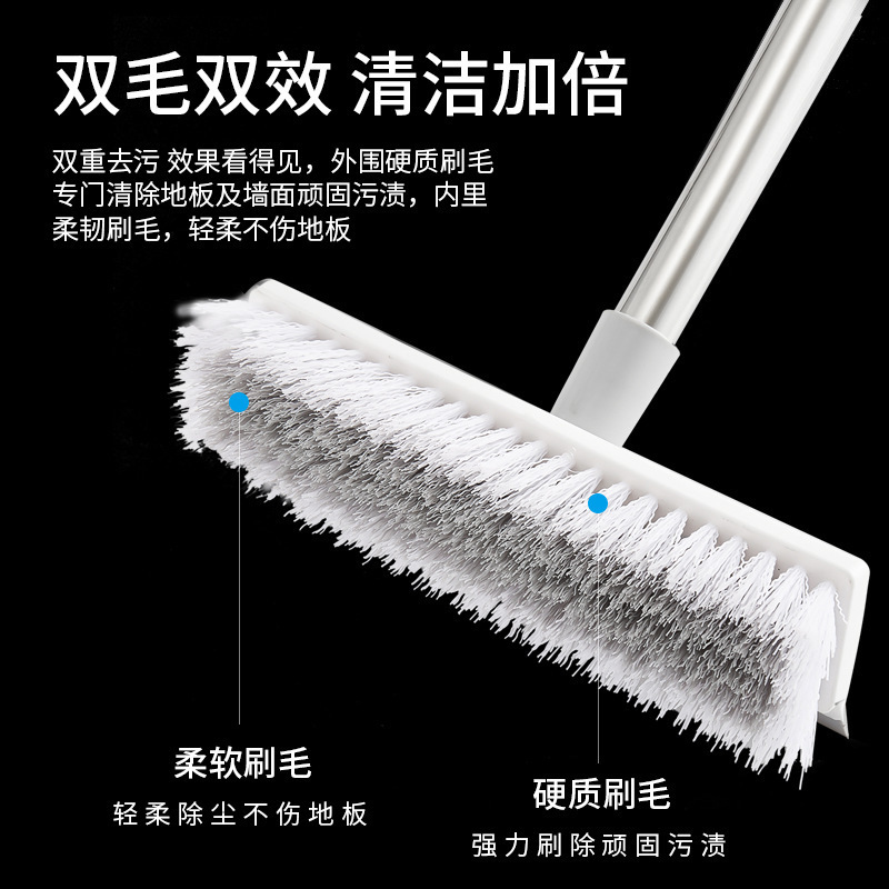 地刷卫生间酒店物业食堂刷地刷子长柄厕所浴室家用硬毛洗地神器清洁瓷砖地板刷
