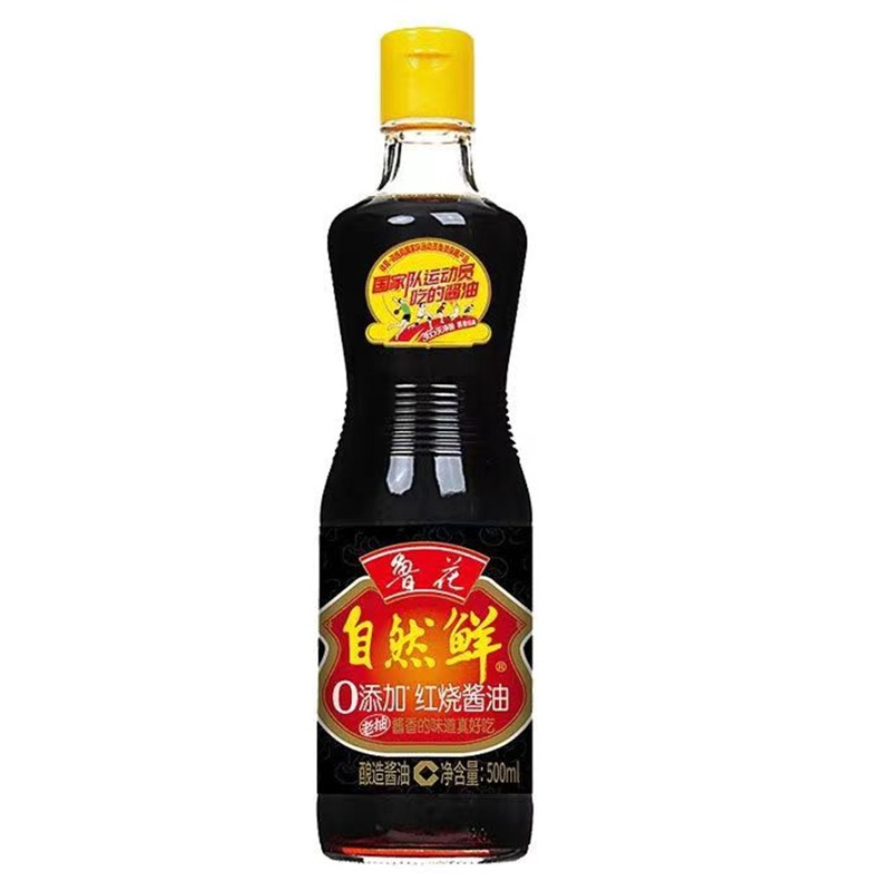 鲁花 自然鲜 红烧酱油500ml/500ml*2/1L 酱香 老抽 新老包装随机发货高清大图