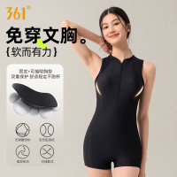 361°泳衣女专业训练连体平角游泳衣透气快干温泉保守显瘦女士泳衣竞速