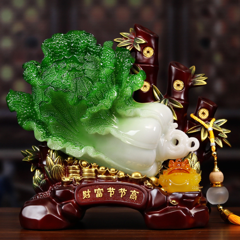 添福运 LR-树脂工艺摆件-玉白菜摆件高清大图