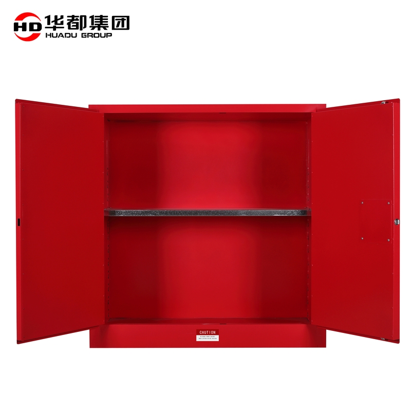 华都HDF-154R 红30加仑114L安全防爆柜华都防爆柜工业安全柜药品化学柜易燃可燃液体弱酸弱碱存储柜双锁全钢高清大图