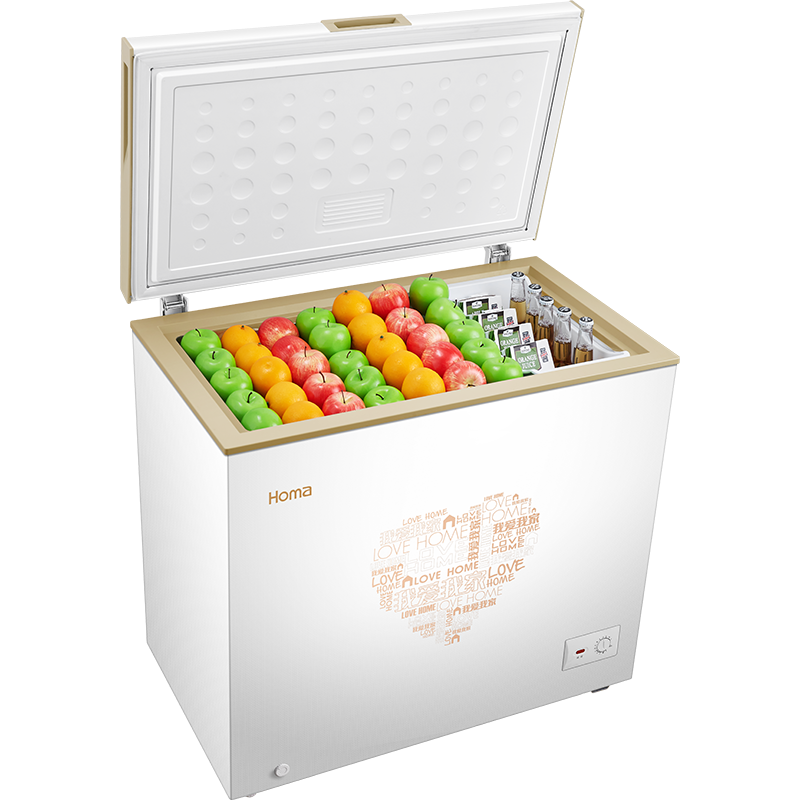 奥马（Homa） BC/BD-202G2 202升 变温冷柜 冷藏冷冻节能静音(金色）