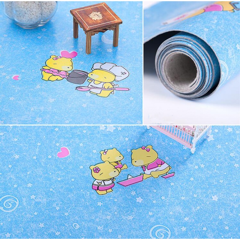 幼儿园地胶pvc塑胶地板革纸家用加厚耐磨防水房卡通儿童地板贴纸壹德壹高清大图