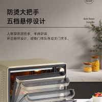 长帝(Changdi)家用多功能电烤箱32升大容量搪瓷内胆 上下管独立控温广域调温机械式旋钮操控 多功能易操作 32L