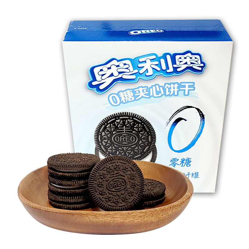 oreo奥利奥0糖夹心饼干膳食纤维盒装97g320g午后休闲零食品小吃