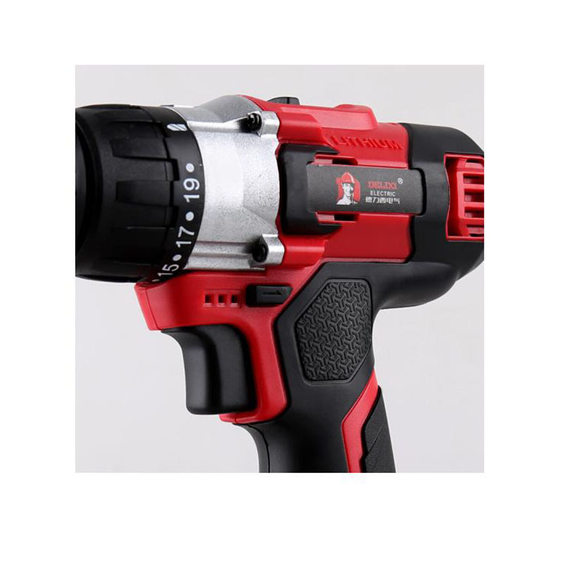 德力西(DELIXI)DHCDPTS21LD电钻家用充电多功能手电钻工具套装电动螺丝刀 20V双速锂电钻一电一充