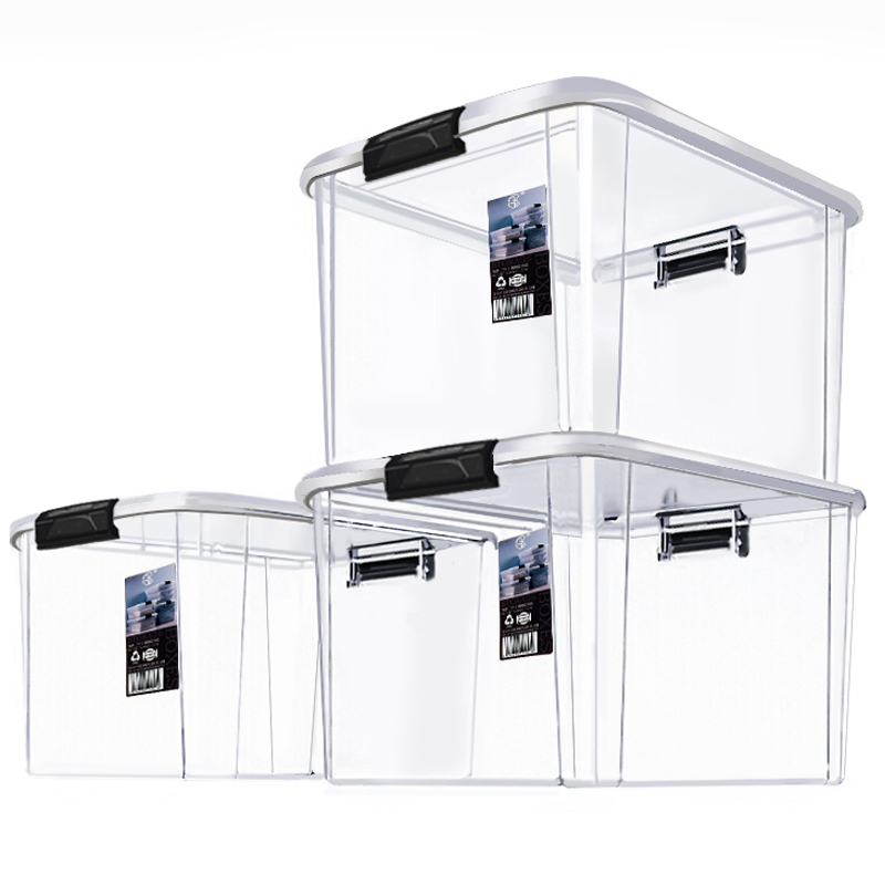 访客收纳箱大号60l透明塑料整理箱