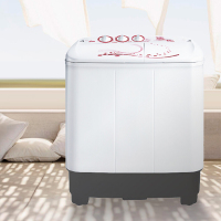 美的（Midea）MP80-DS805 8公斤 超强电机 流线蝶形波轮 喷淋漂脱 洗脱分离 双缸双桶洗衣机 白色