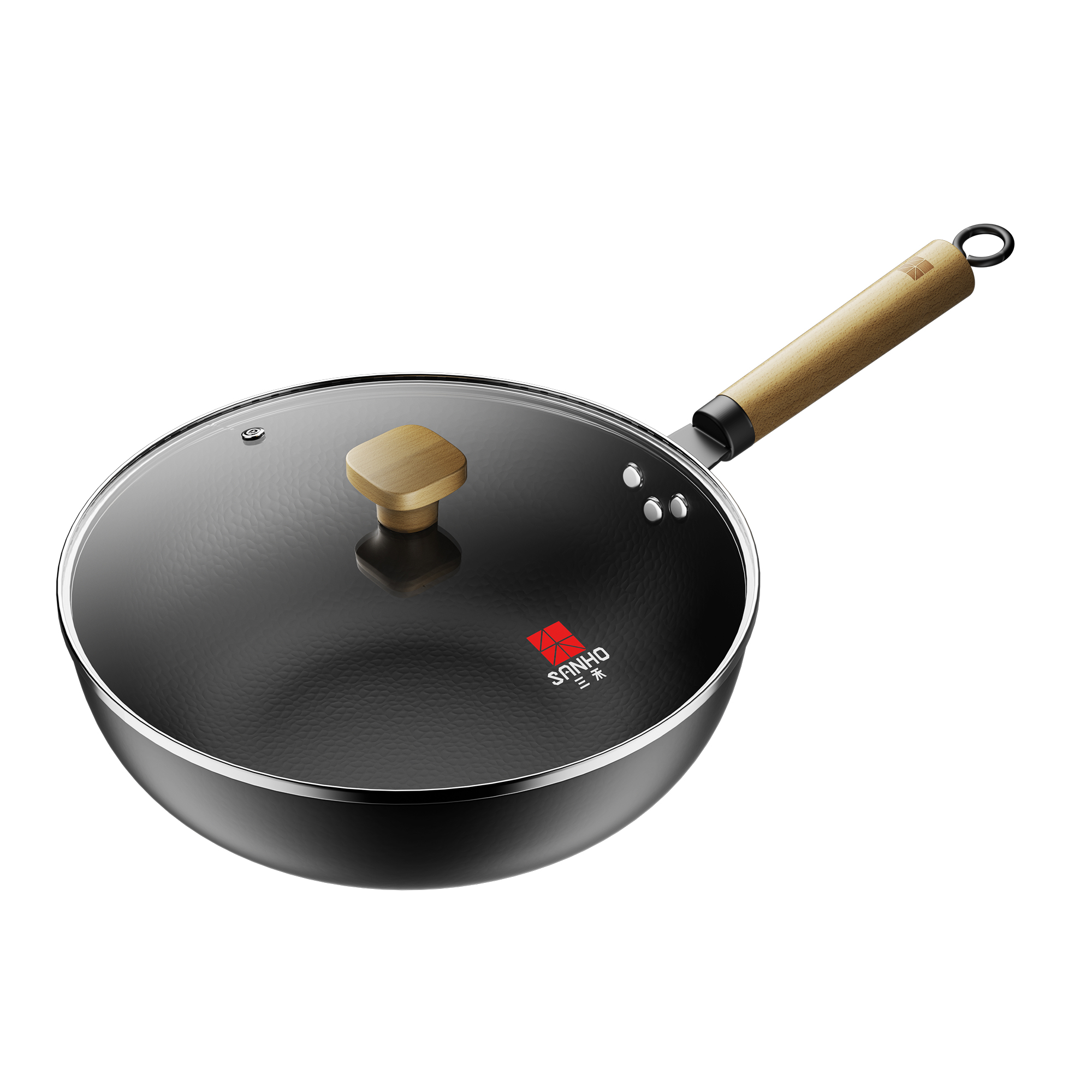 三禾 TC32P16窒化祥纹御铁锅 32cm(单位:个)