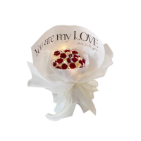 浪野 手工diy自制玫瑰花材料包手捧花仿真花