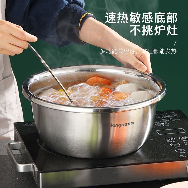 龙的(Longde)LD-CJ891-3厨房三宝多功能切菜器切丝切片萝卜土豆丝器刨丝器洗菜盆沥水盘厨房三件套图片