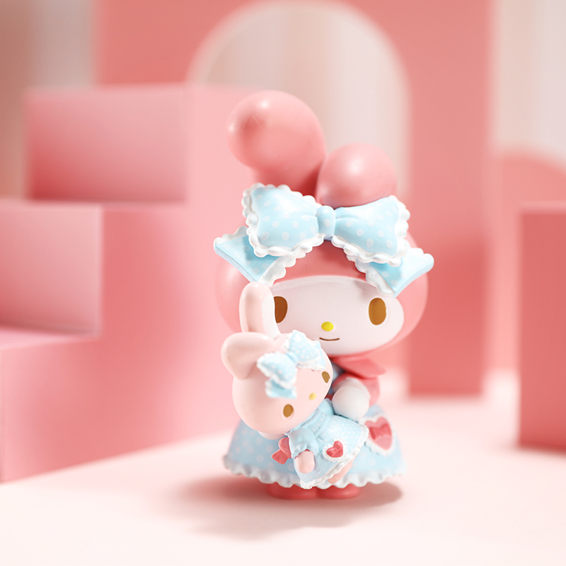 [推荐盲盒]名创优品 (miniso) My Melody美乐蒂茶话会系列盲盒摆件创意玩偶(混)