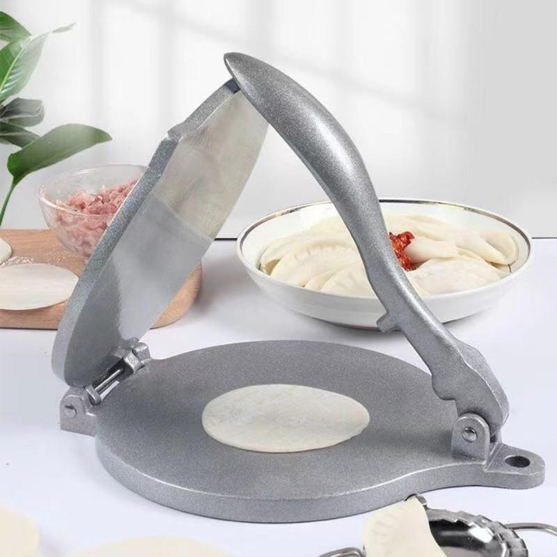 多功能烧饼压饼器耐用铝合金压饺子皮器手压式压面神器烙饼成型器 多
