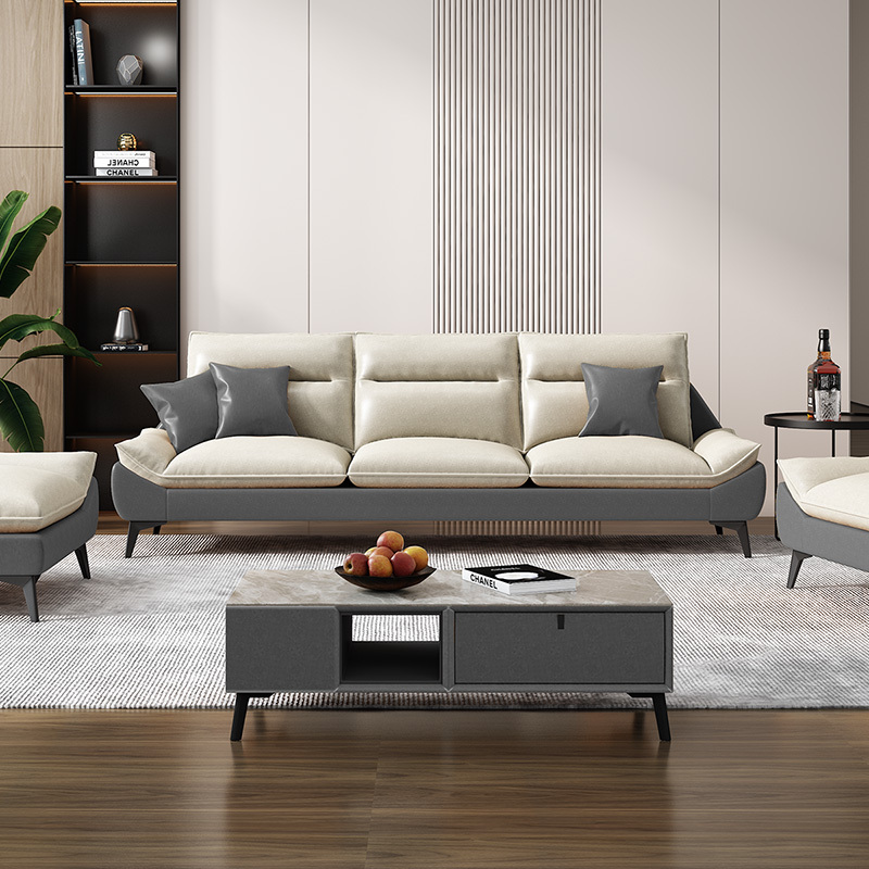 a家家具意式极简科技布沙发现代简约客厅小户型三人位沙发轻奢网红款