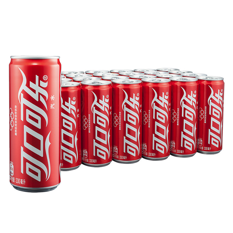 可口可乐cocacolasleekcan330ml24罐整箱装