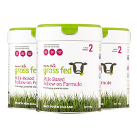 澳洲发/3罐装-满趣健(Munchkin)新西兰草饲奶粉grass fed进口婴幼儿二段奶粉730g/罐装 6-12个月