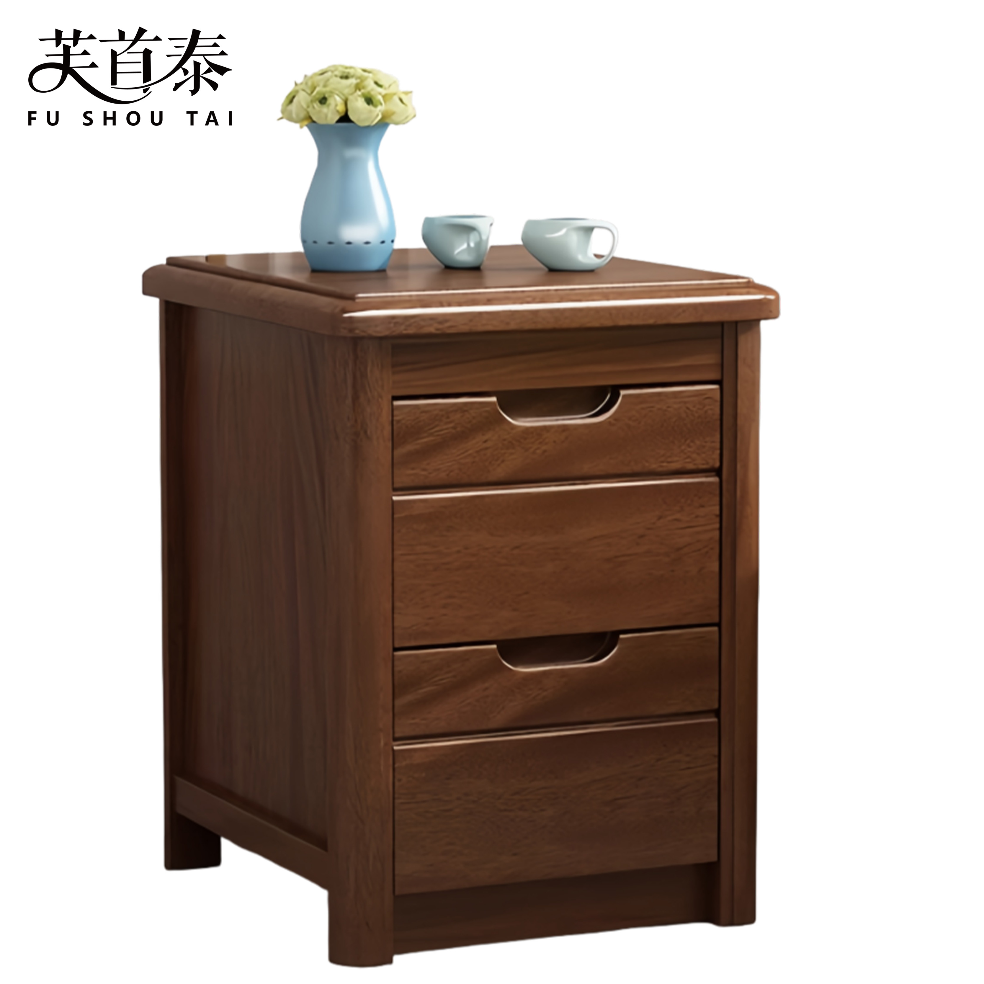芙首泰木质床头柜300*400*490mm个高清大图