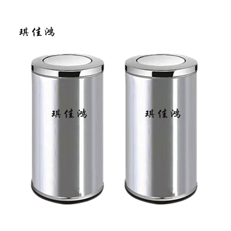 琪佳鸿 垃圾桶 不锈钢圆形 240L 宽600*高850mm 个高清大图