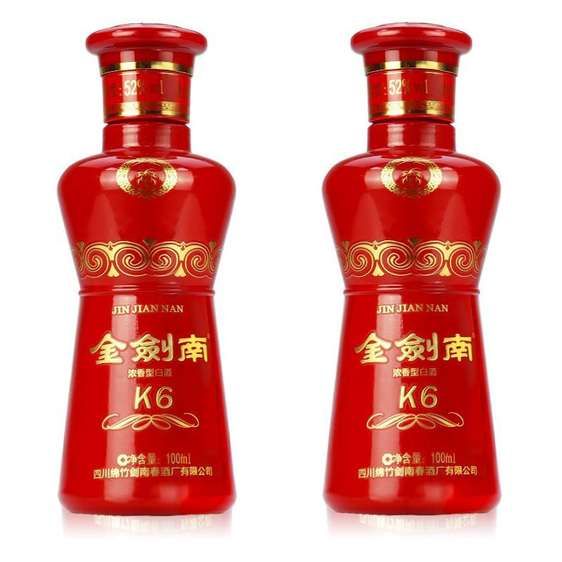 [剑南春]金剑南K6小酒 52度100ml*1瓶 浓香型白酒