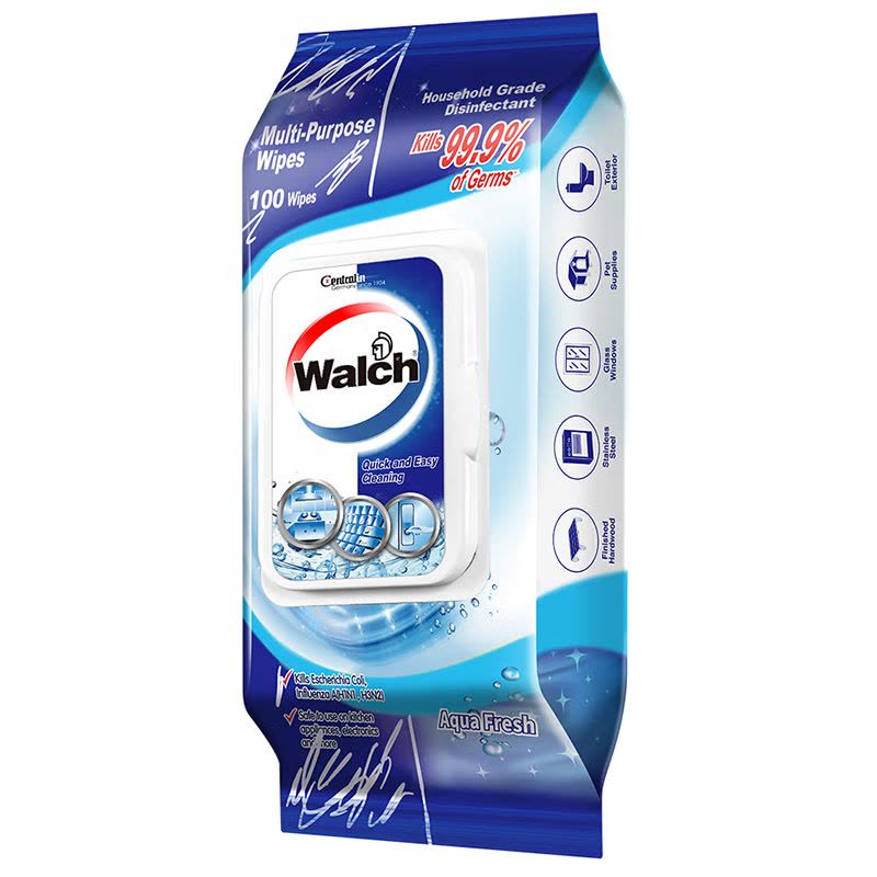 威露士 多用途家居表面杀菌湿巾水润/柠檬100片图片
