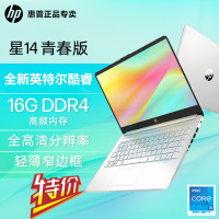 惠普(HP)星14青春版14s-dr2515TU 笔记本电脑轻薄本14英寸学生学习网课电脑定制商务办公手提本(全新酷睿i5-1135G7 8G内存 1TB固态 长续航 快充电)银色