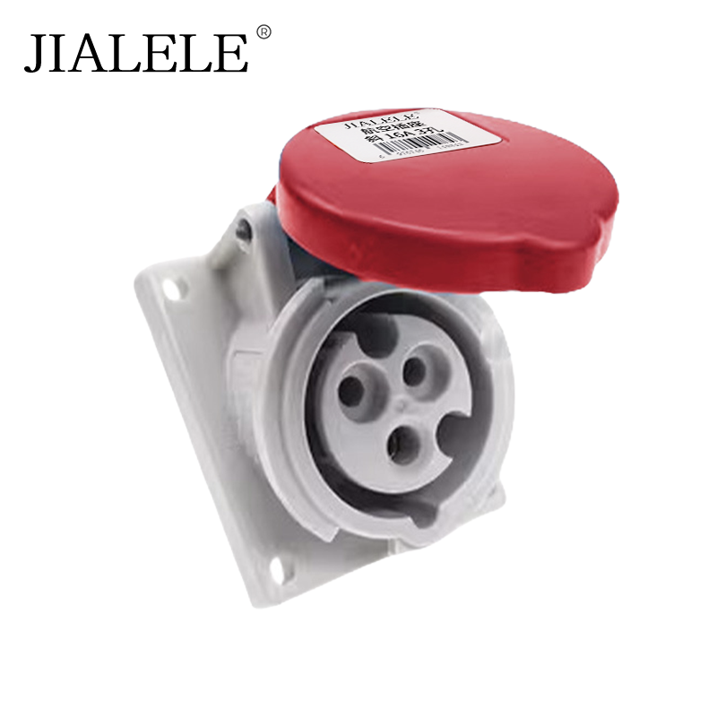 JIALELE 航空插座斜 16A 3孔 个高清大图