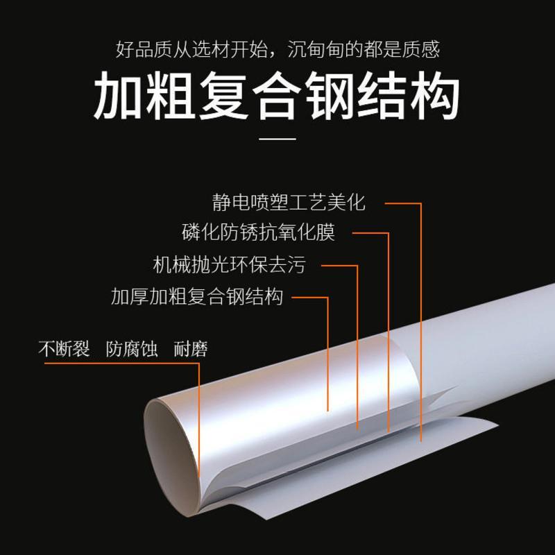 0.5-0.7米 直径25mm 送窗帘环窗帘杆免打孔卧室浴帘杆晾衣杆伸缩杆罗马杆挂衣杆多规格