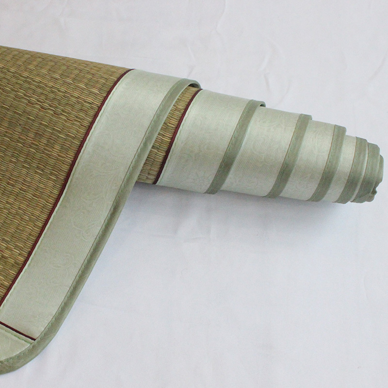 美帮汇折叠蔺席子垫1.8m双人床1.5凉席夏季宿舍1.2米芦苇席编高清大图